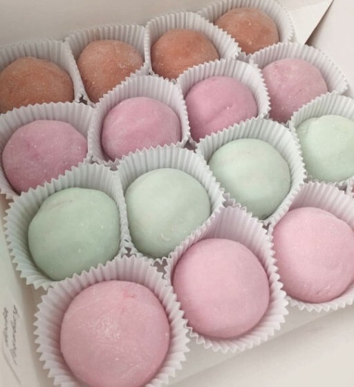mochi con harina de arroz normal